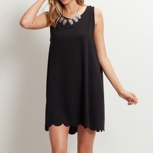 Pinkblush Dresses - Pinkblush Black Scalloped Hem Dress Pinkblush Dresses - Pinkblush Black Scalloped Hem Dress